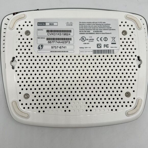 Cisco Valet Plus 300 Mbps 4-Port Gigabit Wireless N Router (M20) - Picture 6 of 7